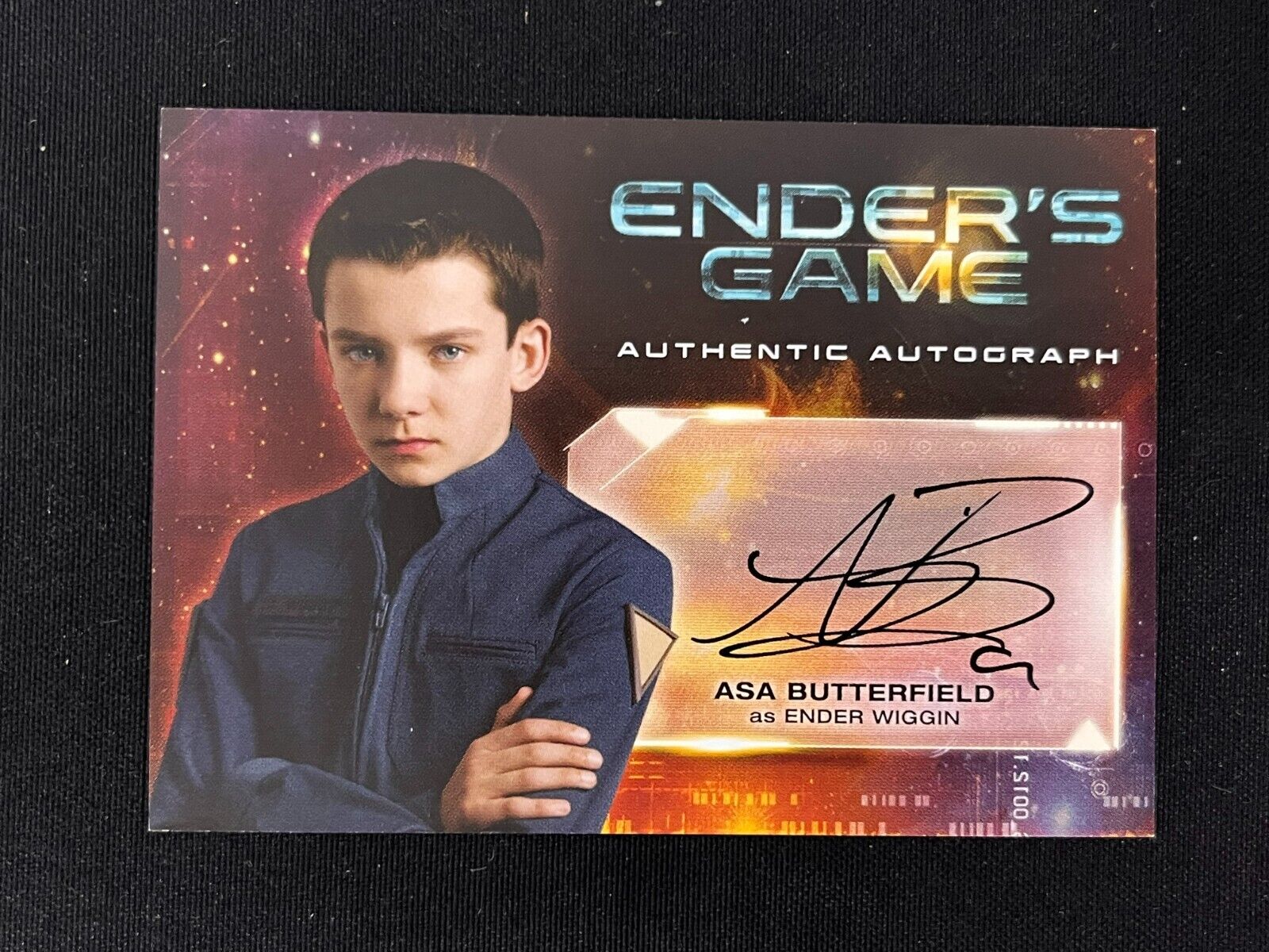2014 Cryptozoic Ender's Game Asa Butterfield Ender Wiggin A2 Autograph Card AA