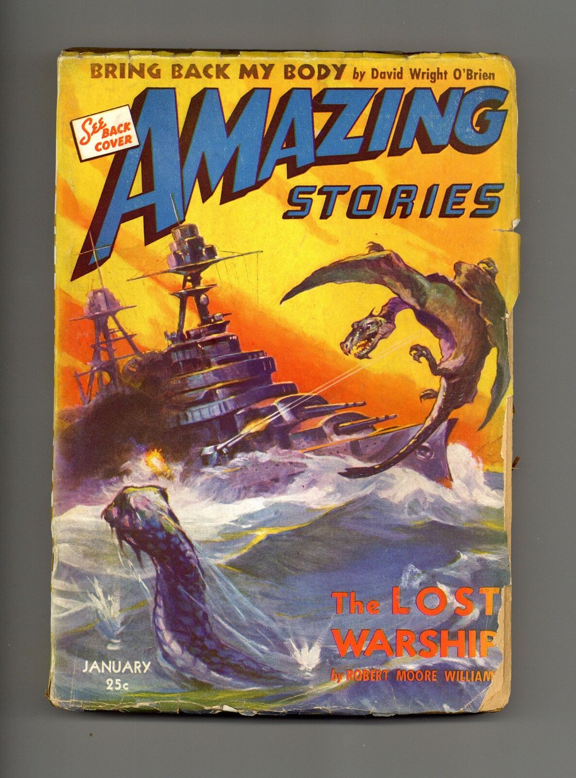 Amazing Stories Pulp Jan 1943 Vol. 17 #1 VG