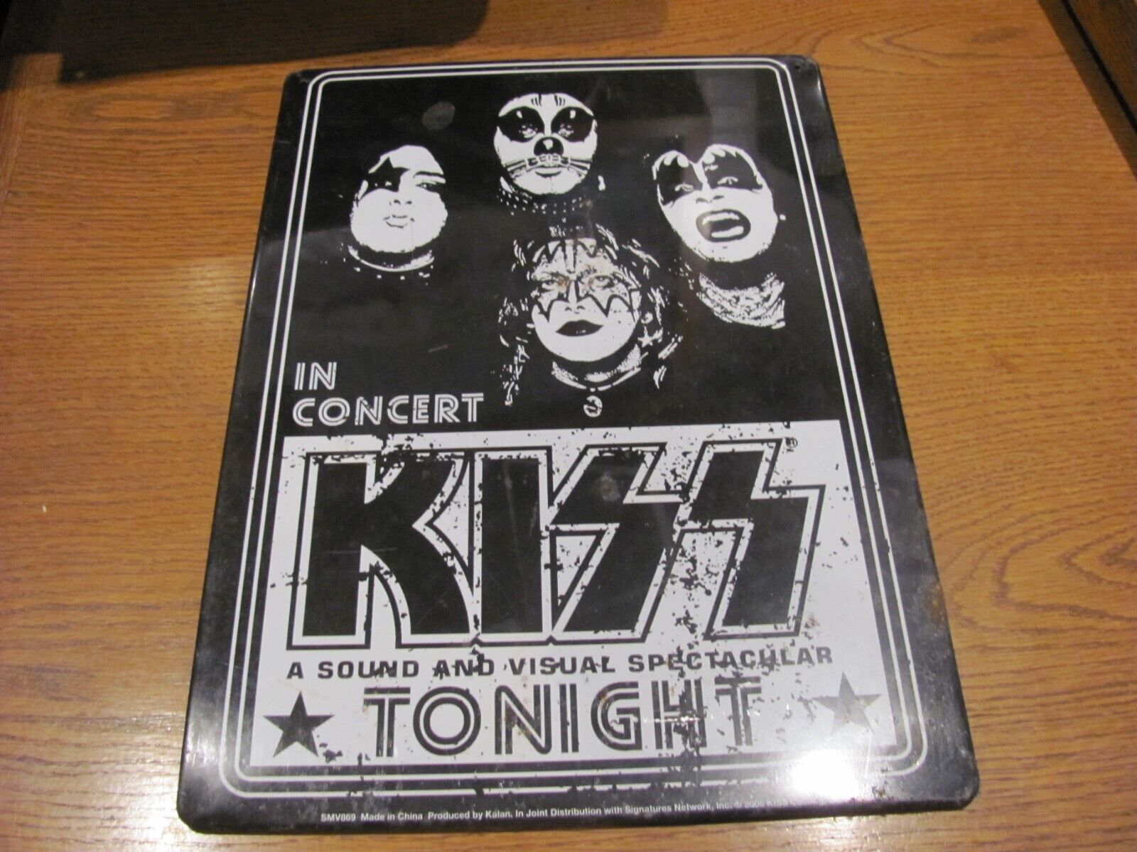 1974 KISS Band IN CONCERT Vintage-Look **DECORATIVE REPLICA METAL SIGN**