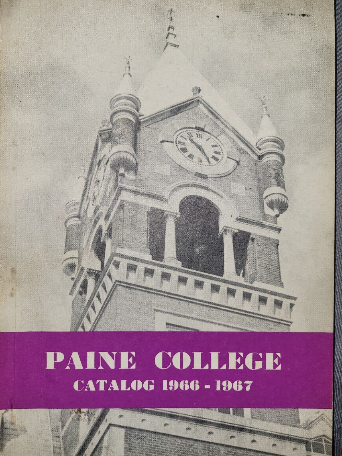 Super Rare Paine College Catalog 1966