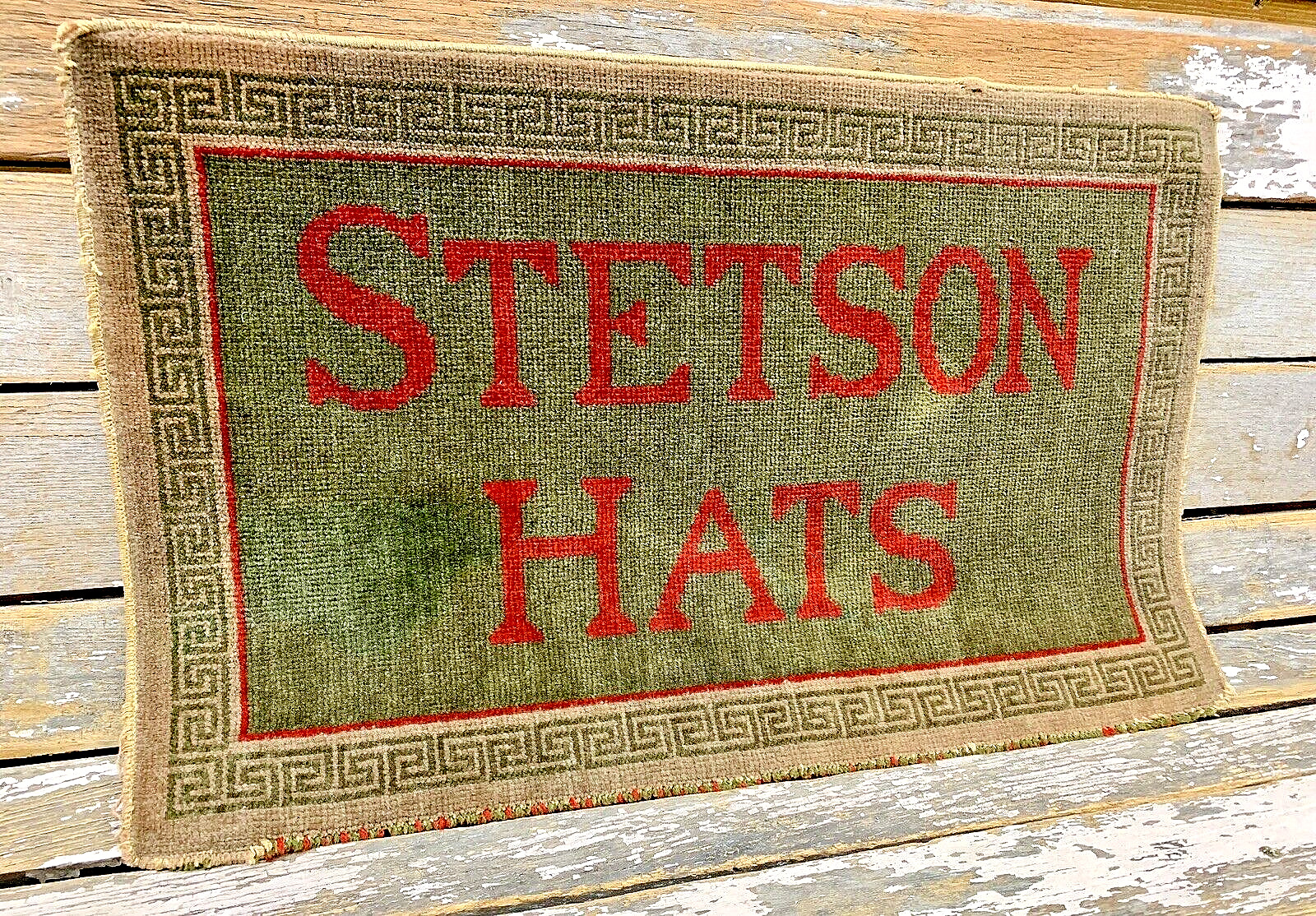 VINTAGE STETSON HATS 1950s STORE COUNTER ADVERTISING MAT