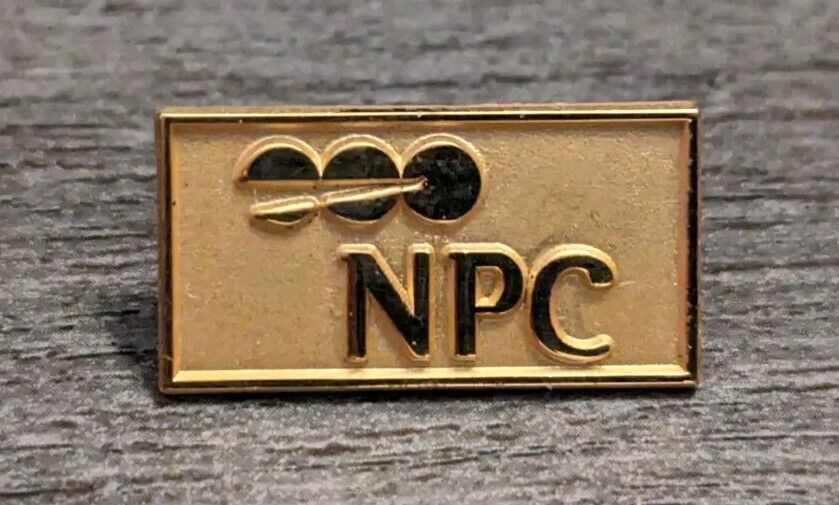 National Processing Company Company Logo Gold-Tone Lapel Oin