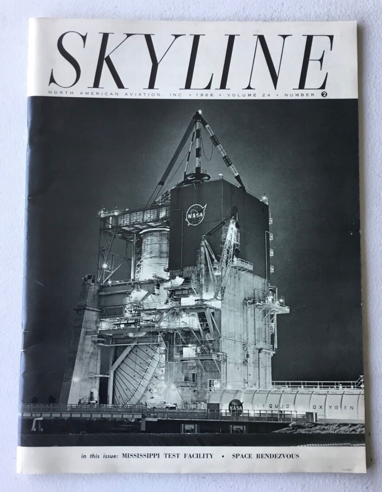 Rare 1966 SKYLINE Magazine North American Aviation Vol 24 No 2 NASA Test Facilit
