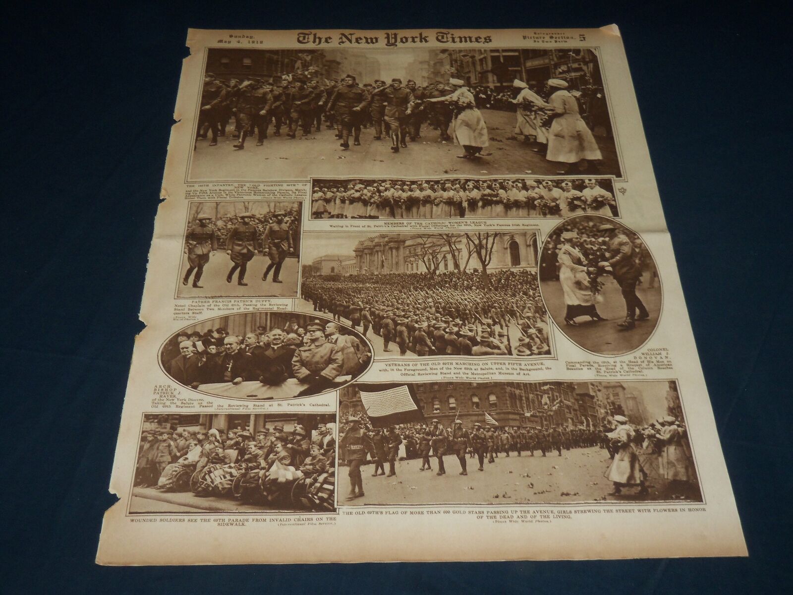 1919 MAY 4 NEW YORK TIMES PICTURE SECTION NO. 5 & 6 - COCA COLA AD - NT 8839