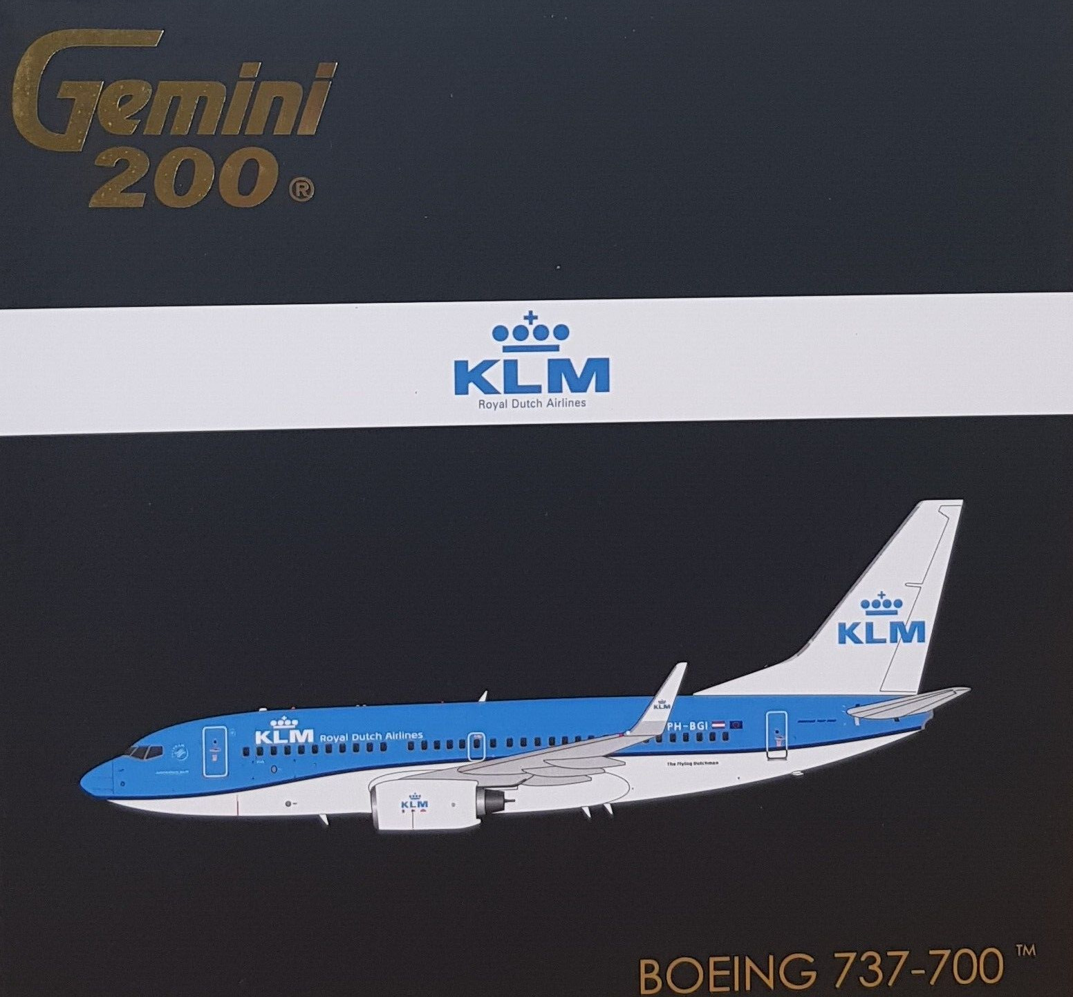 Gemini Jets 1/200 G2KLM986 Boeing B737-700 KLM Royal Dutch Airlines PH-BGI