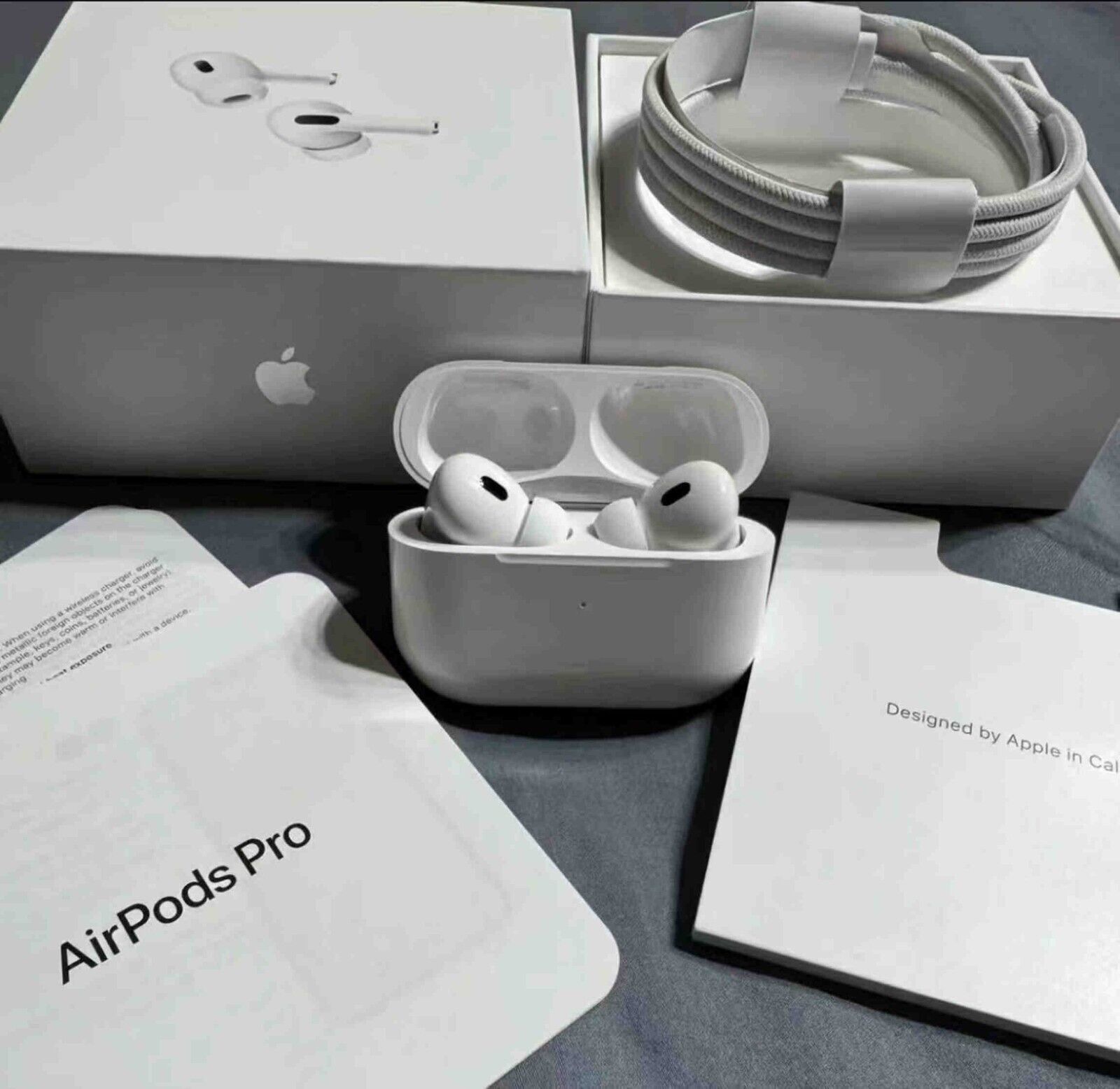 AppIe AirPods Pro (2nd Generation) Earphone Wireless with Charging Case -US Ship