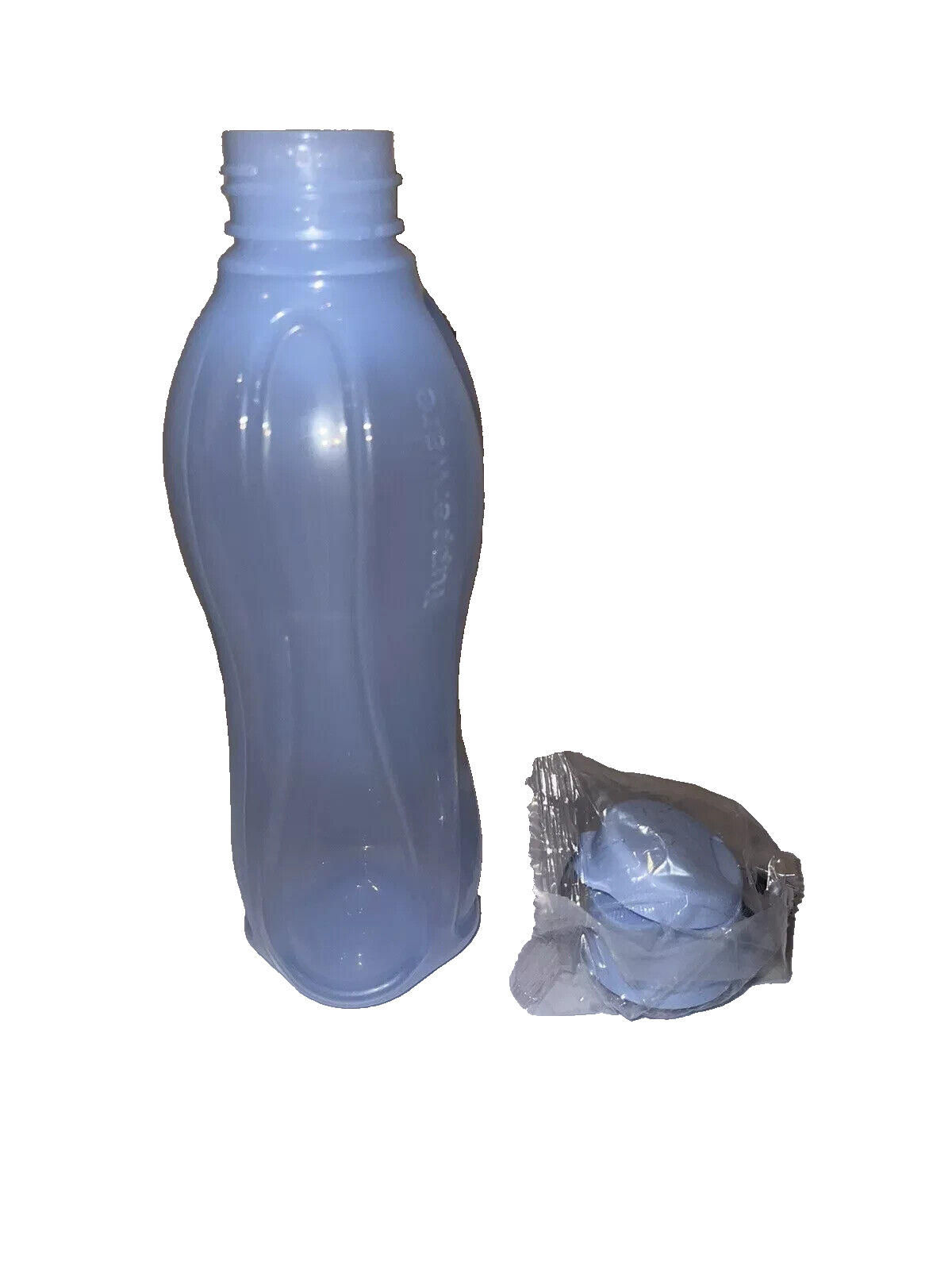NEW Tupperware small eco water bottle periwinkle 500ml with flip lid 