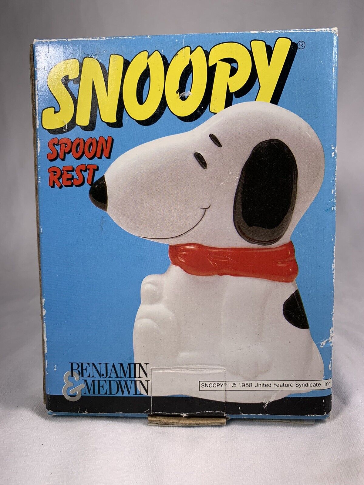 Vintage Benjamin & Medwin Snoopy Spoon Rest in original box