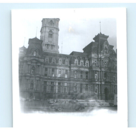 Vintage Photo Easter 1956, City Hall Philadelphia Pennsylvania, 2x2, B&W