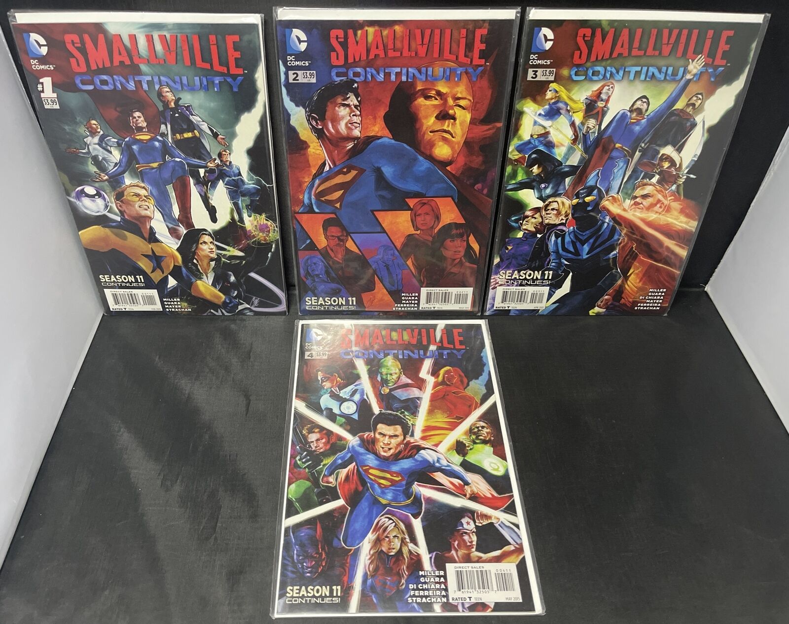 Smallville Continuity 1-4 RARE Complete series Season 11 FINALE SUPERMAN NM DC