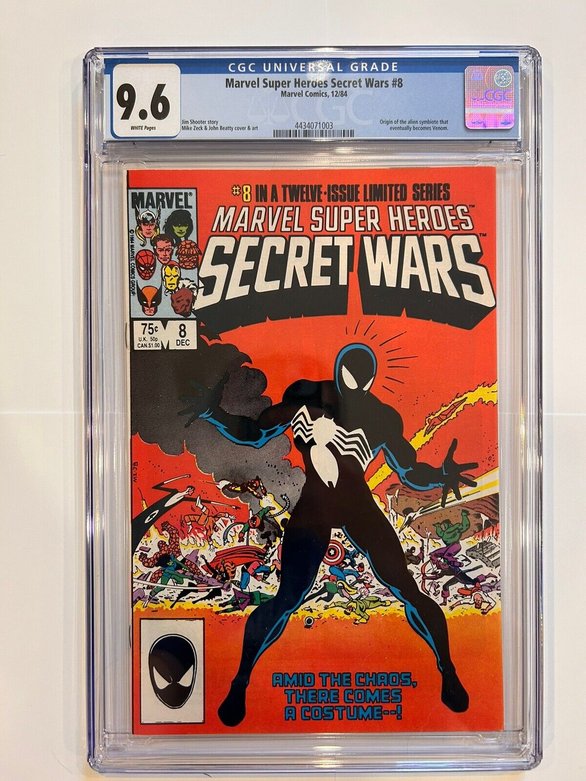 Marvel Super-Heroes Secret Wars #8 CGC 9.6 WP 1st Spider-Man Black Suit