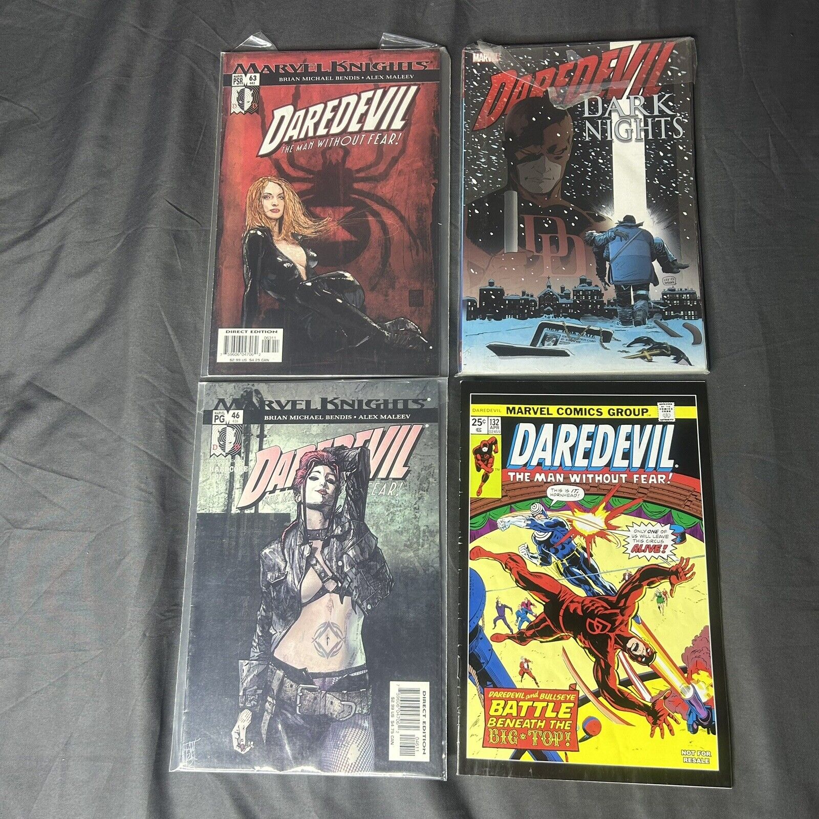Daredevil Lot Of 4 Comic Books Mixed Very Good Condition