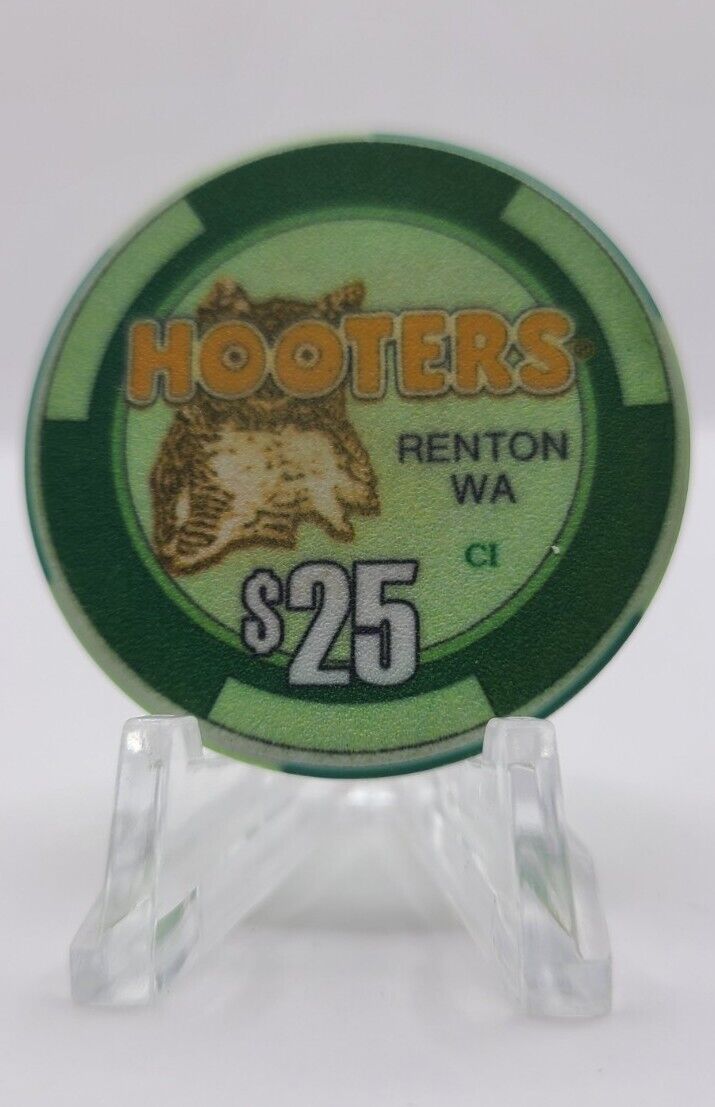 Hooters Casino Renton Washington $25 Chip