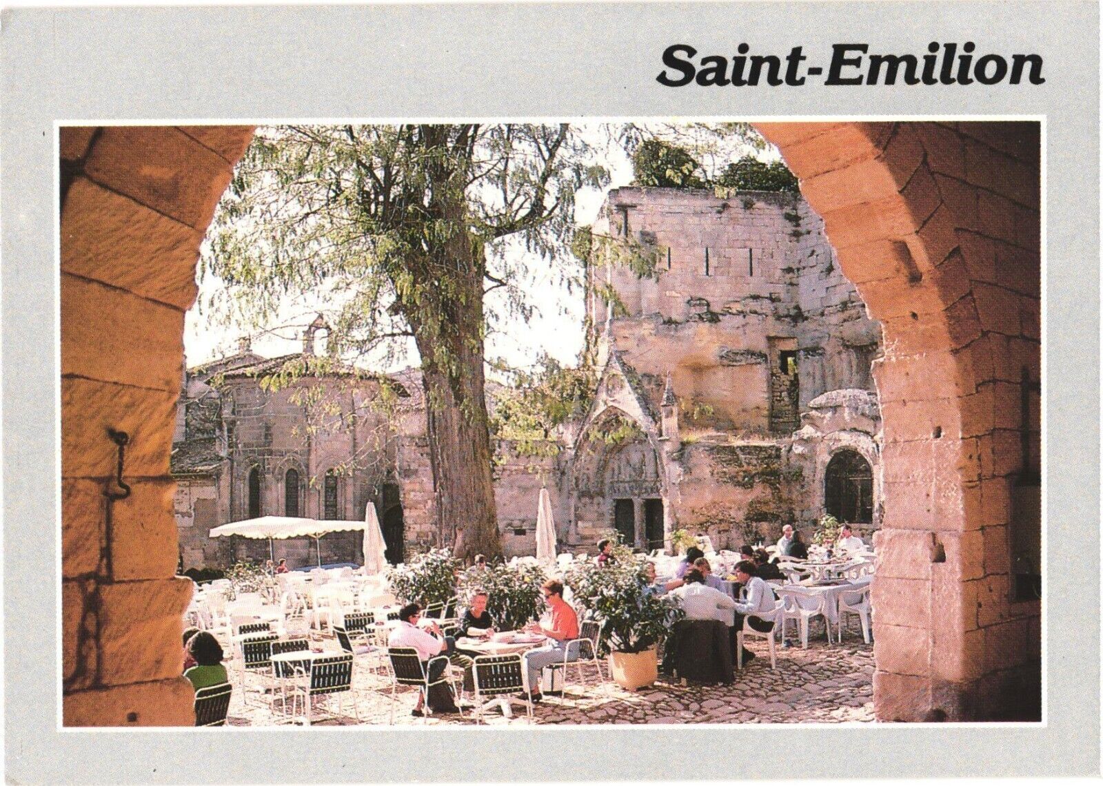 Saint-Émilion France The Market Square Entrance To The Monolith Church Postcard
