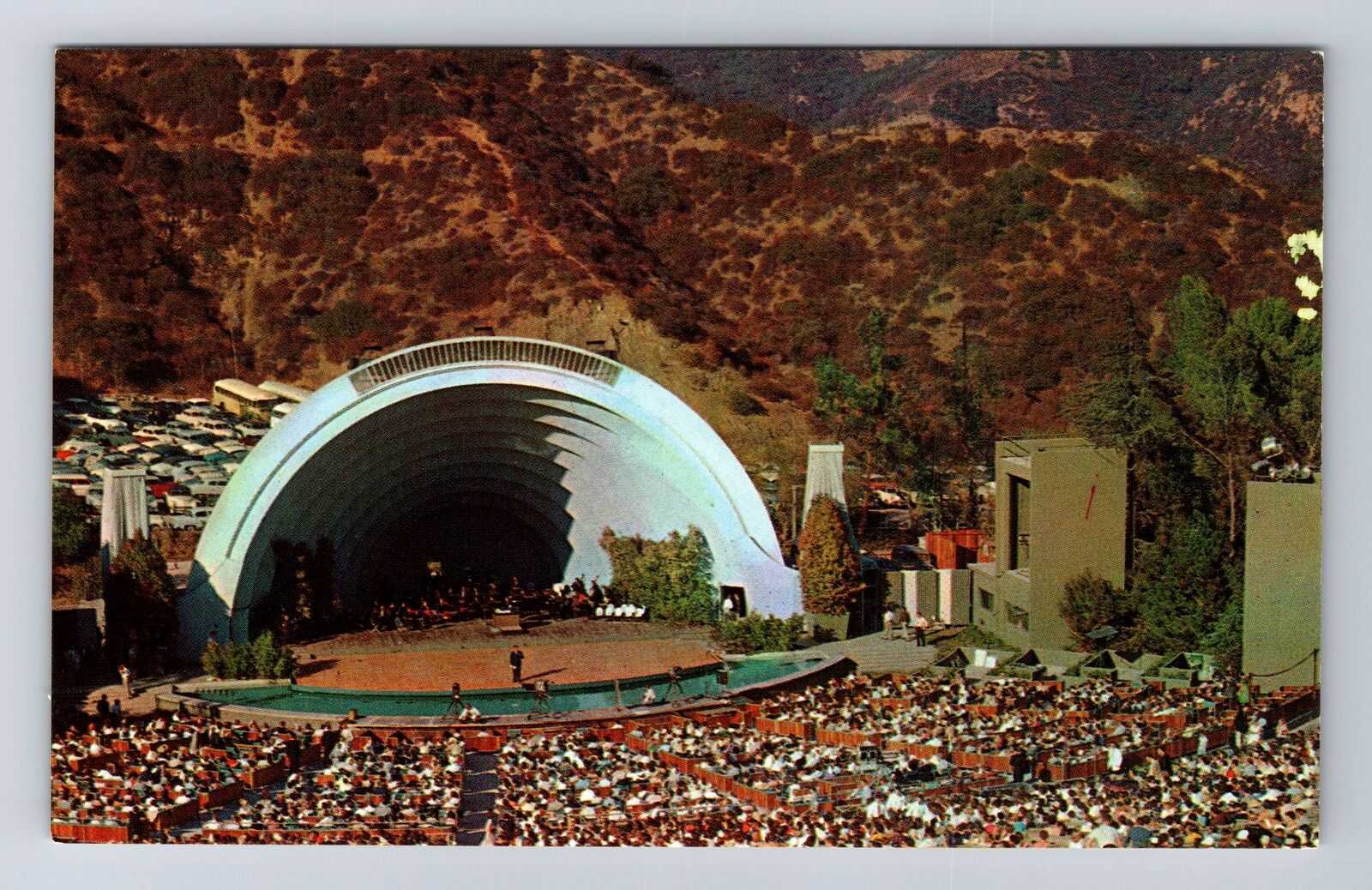 Hollywood CA-California, Hollywood Bowl, Amphitheatre, Vintage Postcard