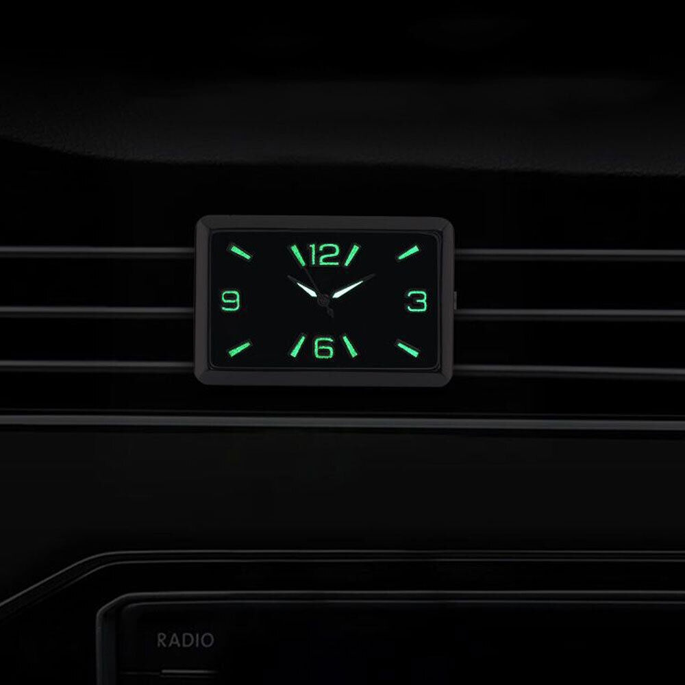 Luminous Stick-On Digital Clock Car Accessories Dashboard Air Outlet Mount Clock