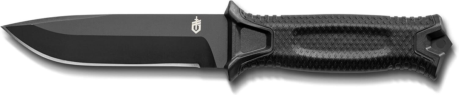 Gerber Gear Strongarm - Fixed Blade Tactical Knife for Survival Gear - Black, Pl