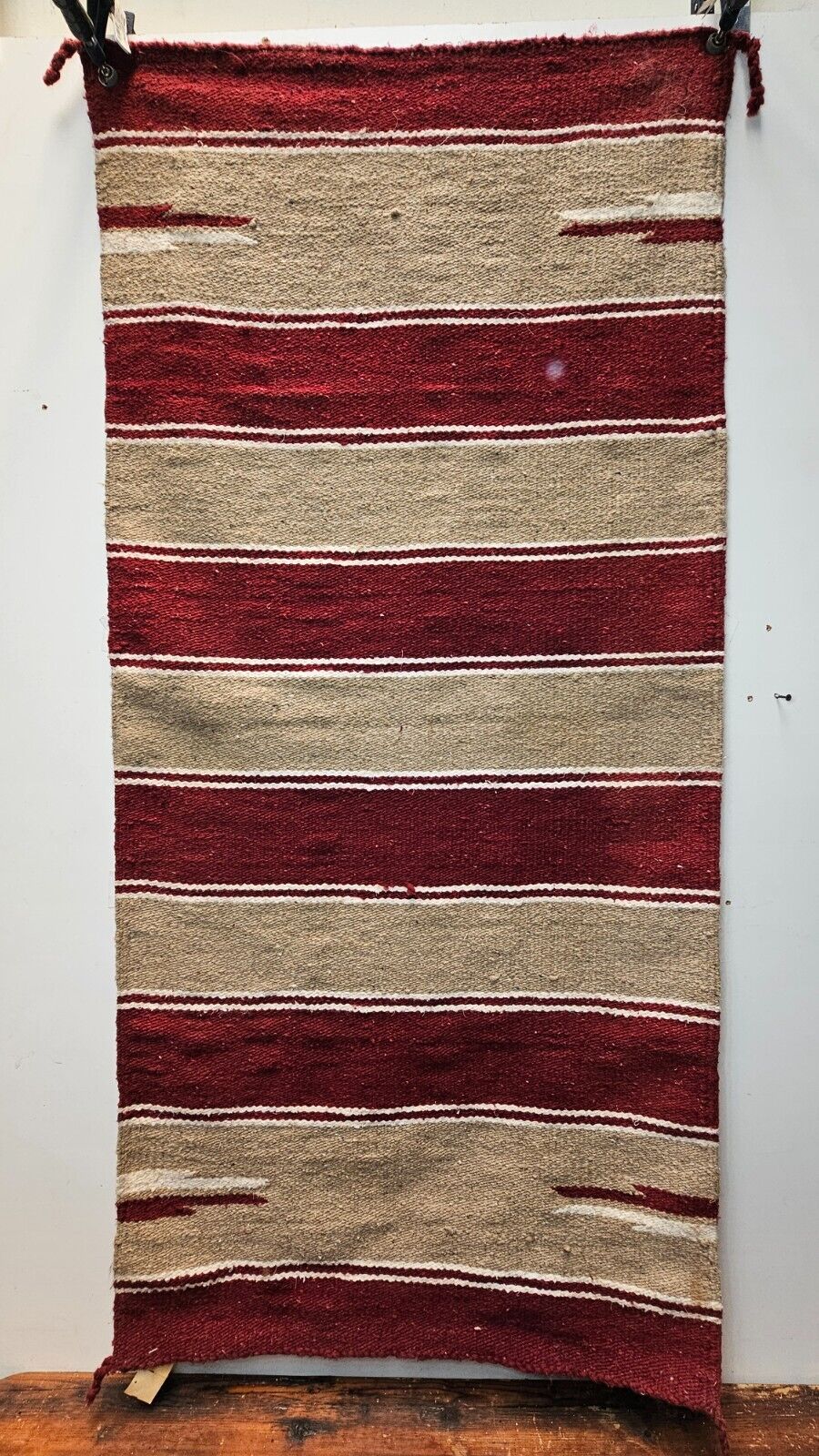 Vintage Handwoven Wool Saddle Blanket By Mauricio 60