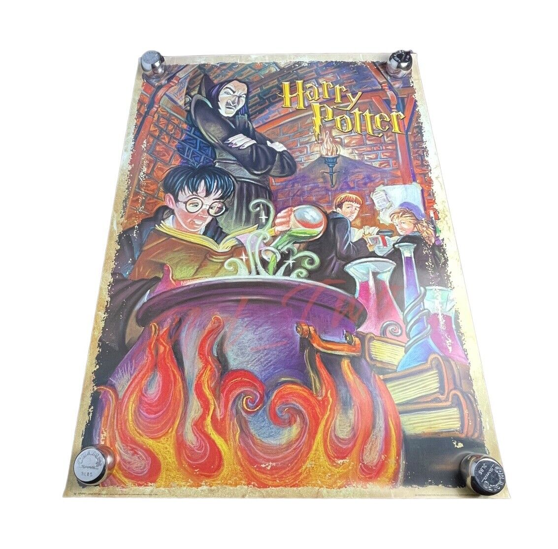 Vintage 2001 Harry Potter Professor Snape Original 25”x35.5” Poster UK England