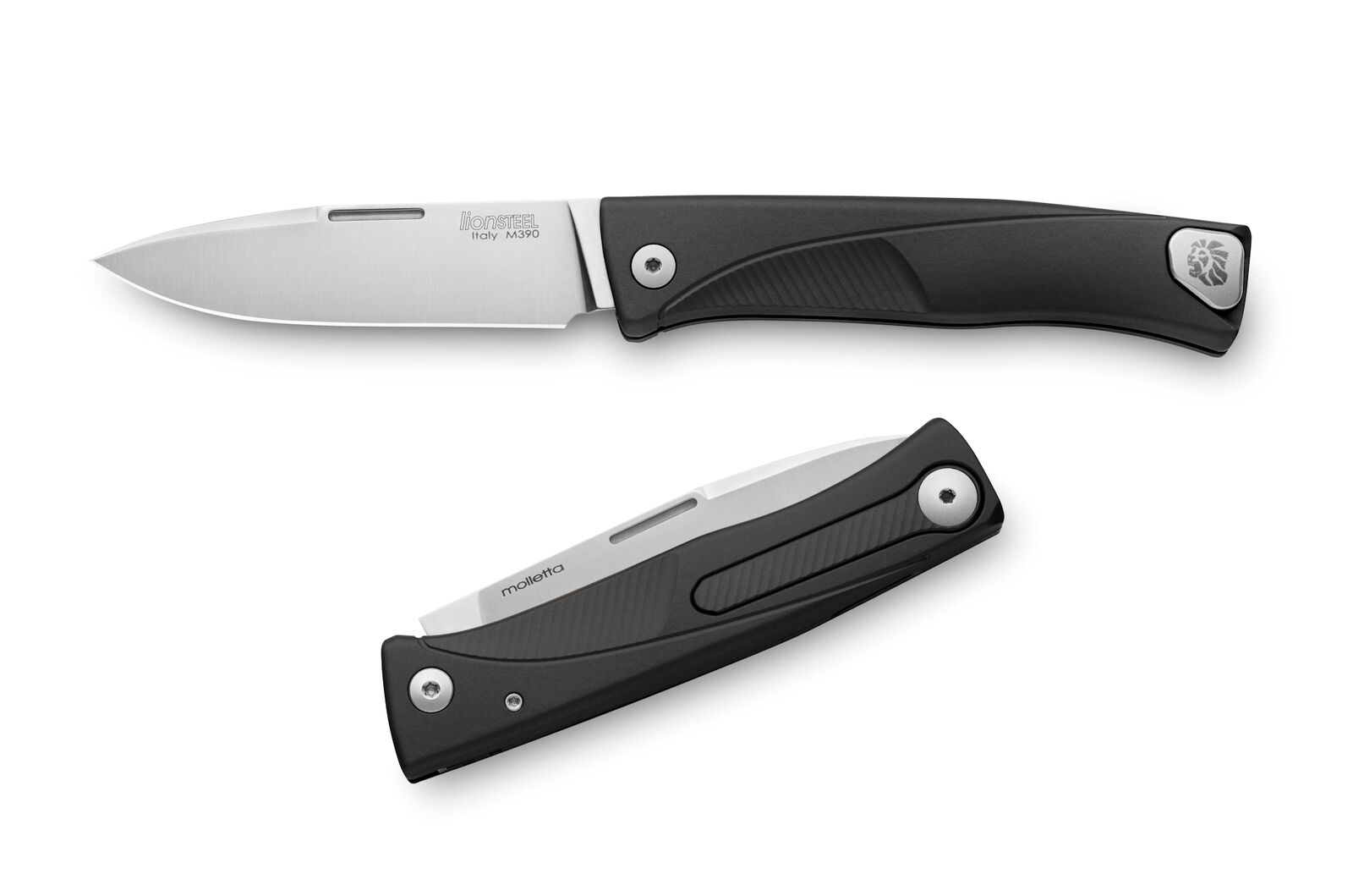 LionSteel Knives Thrill Slip-joint TL A BS M390 Stainless Black Aluminum