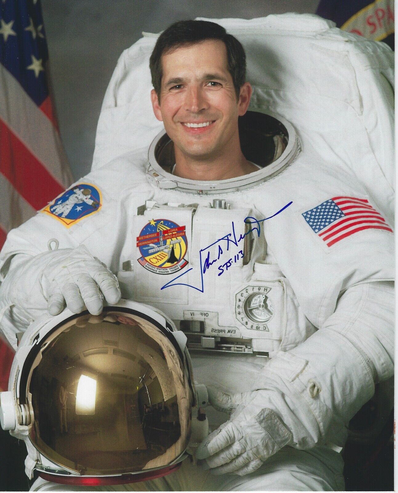 JOHN HERRINGTON Astronaut NASA Signed 8 x 10 Photo U.S. NAVY PILOT Naval Aviator