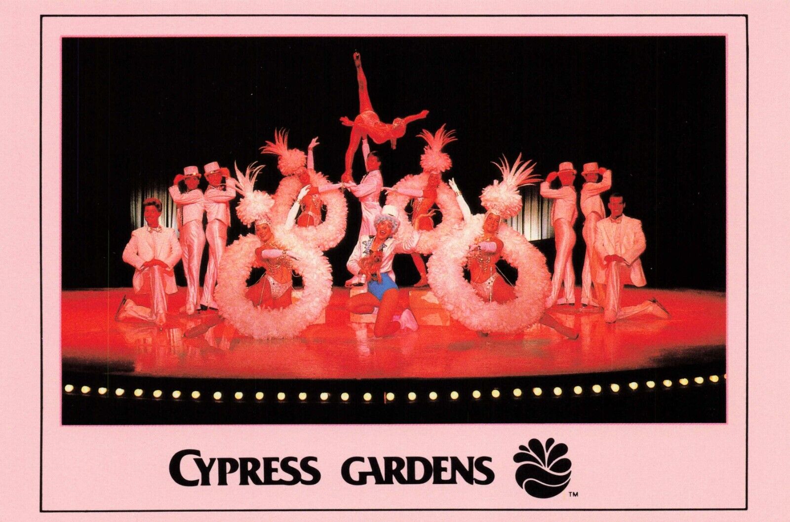 Postcard Florida's Cypress Gardens, Ice Show 1986 Vintage