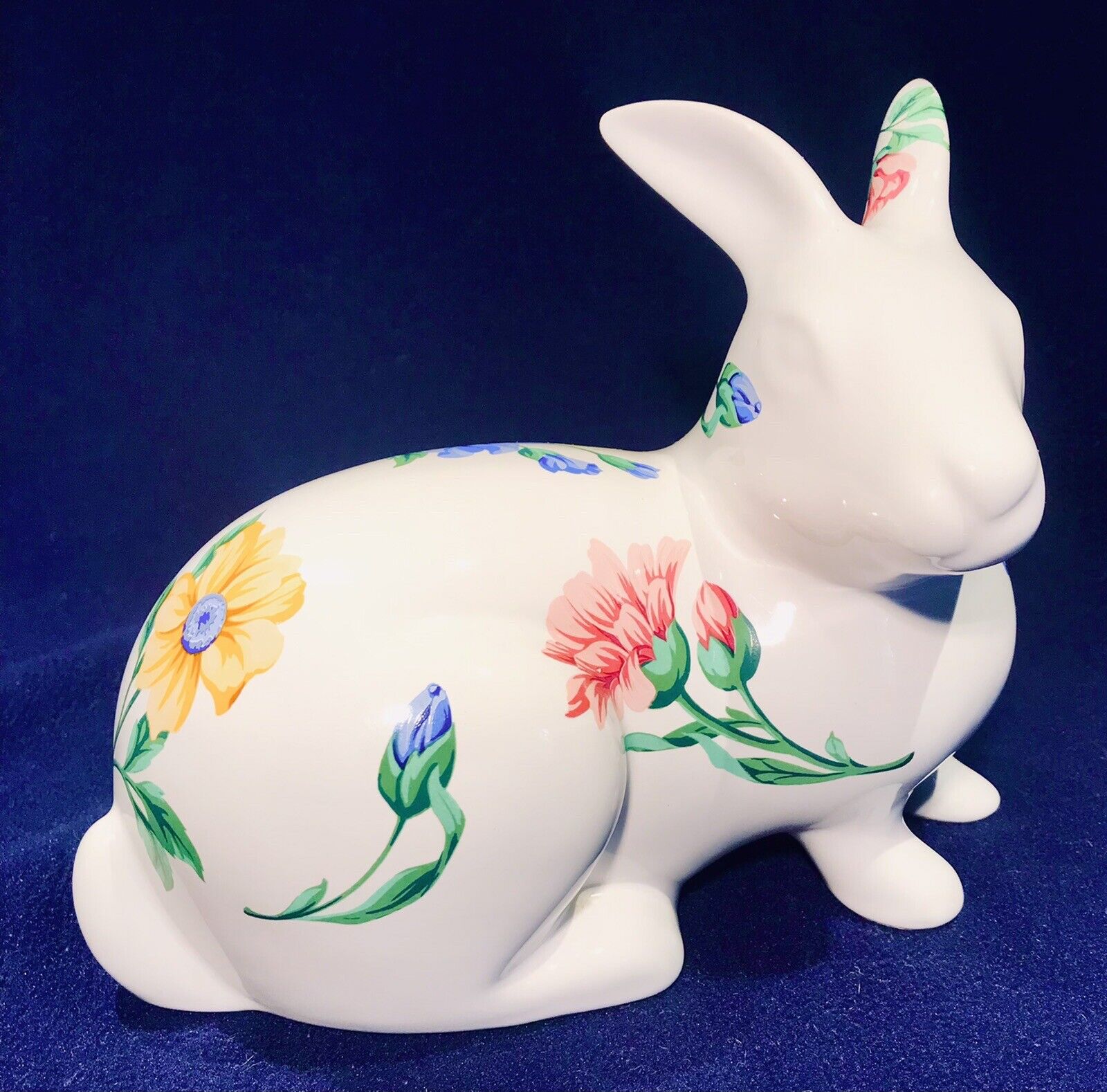 Tiffany & Co Sintra Porcelain Bunny Rabbit Floral Hand Painted  Portugal 8\