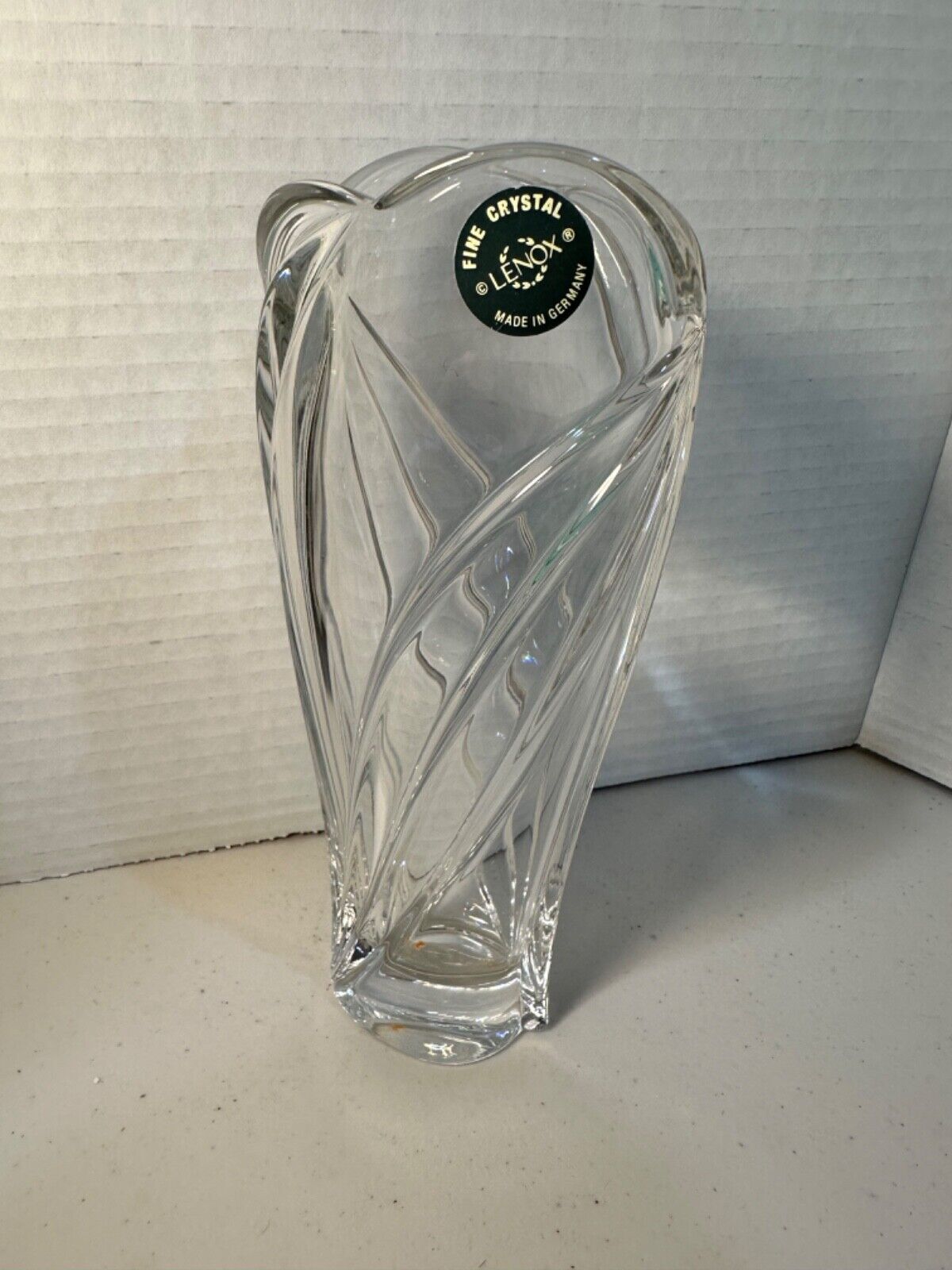 Lenox Fine Crystal 10 inches tall made in Germany with label Vase