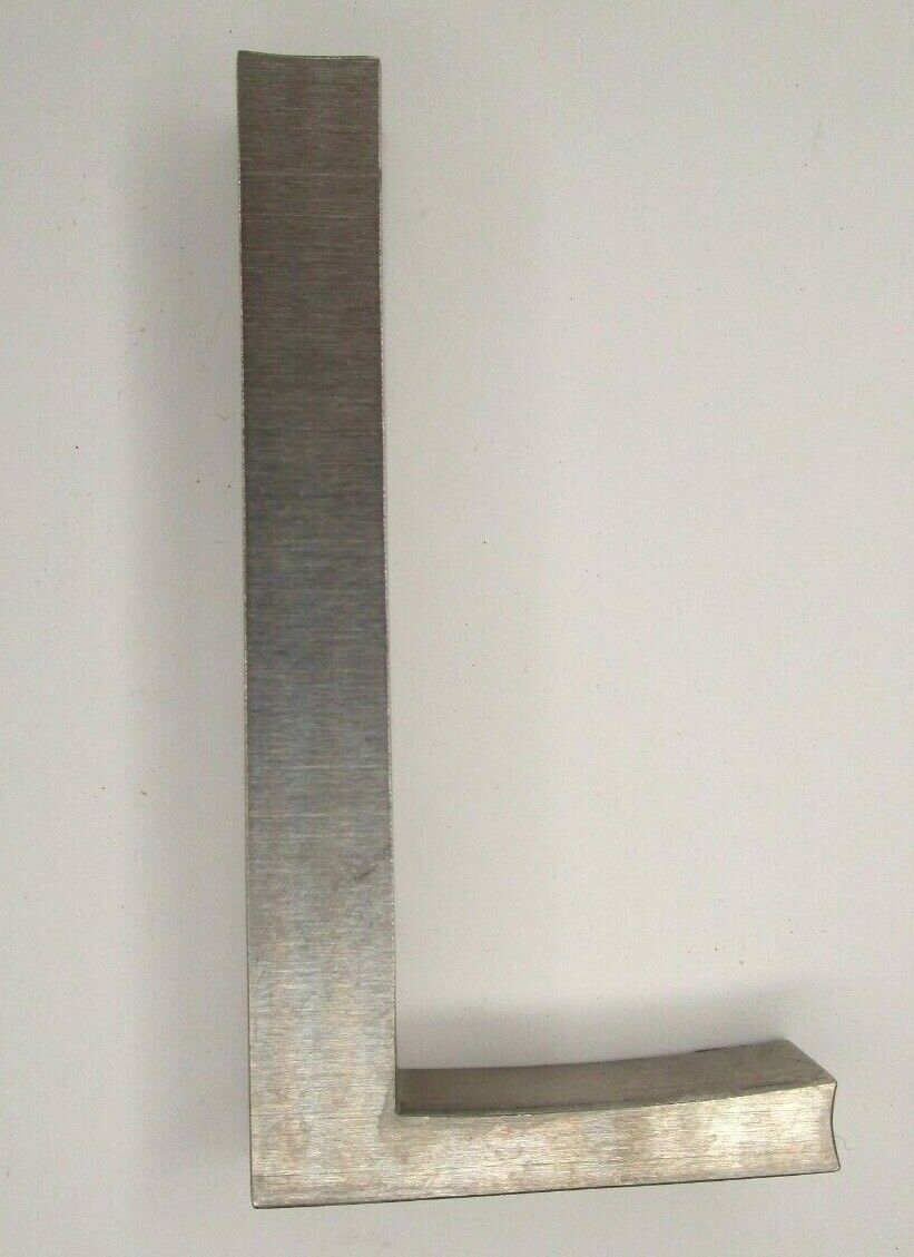 4 Inch High Letter L Stainless Steel Industrial Salvage B3