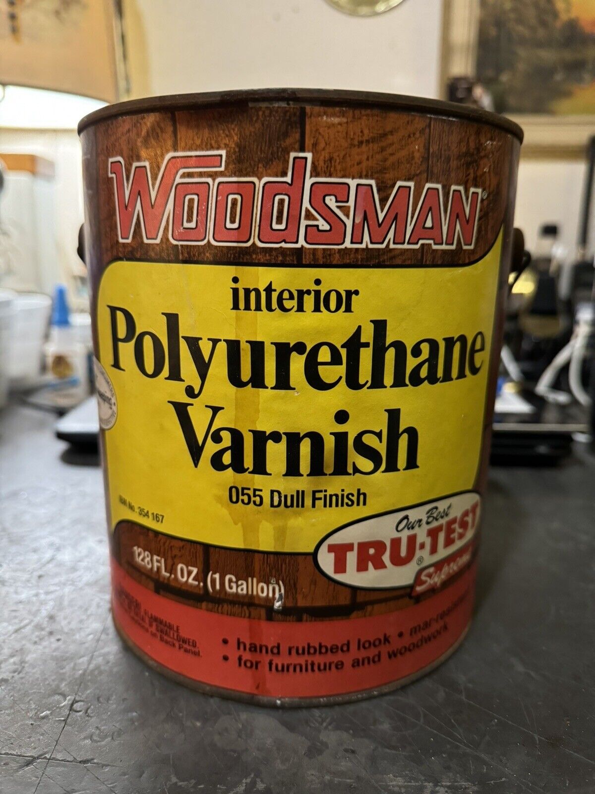 *RARE* Vintage TRU-TEST SUPREME Woodsman Interior Polyurethane Varnish