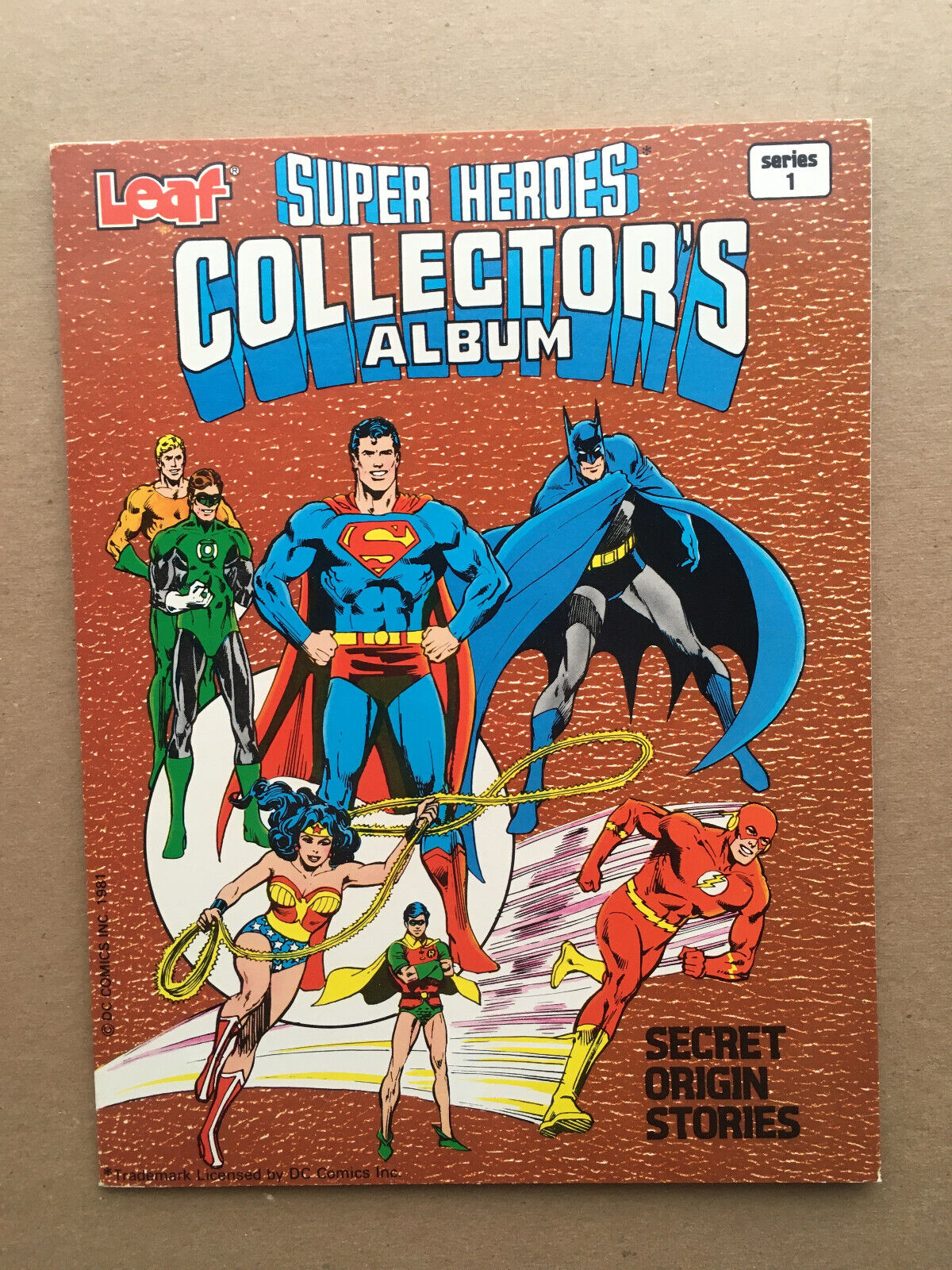DC SECRET ORIGINS mini-comics SUPER HEROES COLLECTOR'S ALBUM Batman more+ 1981