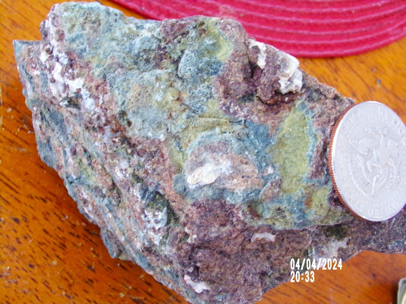 Turquoise & Copper in Quartz Copper Basin, Lander County Nevada Gems 1.5lbs