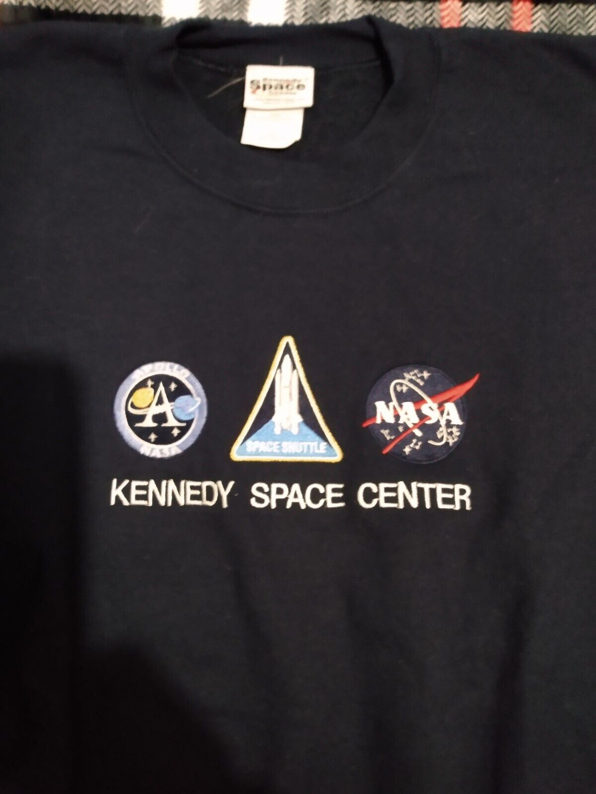 NASA Kennedy Space Center Navy Blue Sweatshirt Mens XXL New
