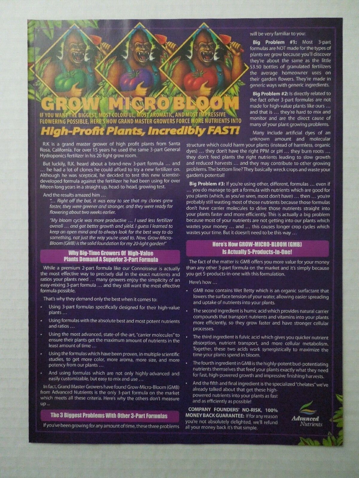 2010 ADVANCED NUTRIENTS Grow-Micro-Bloom Magazine Ad