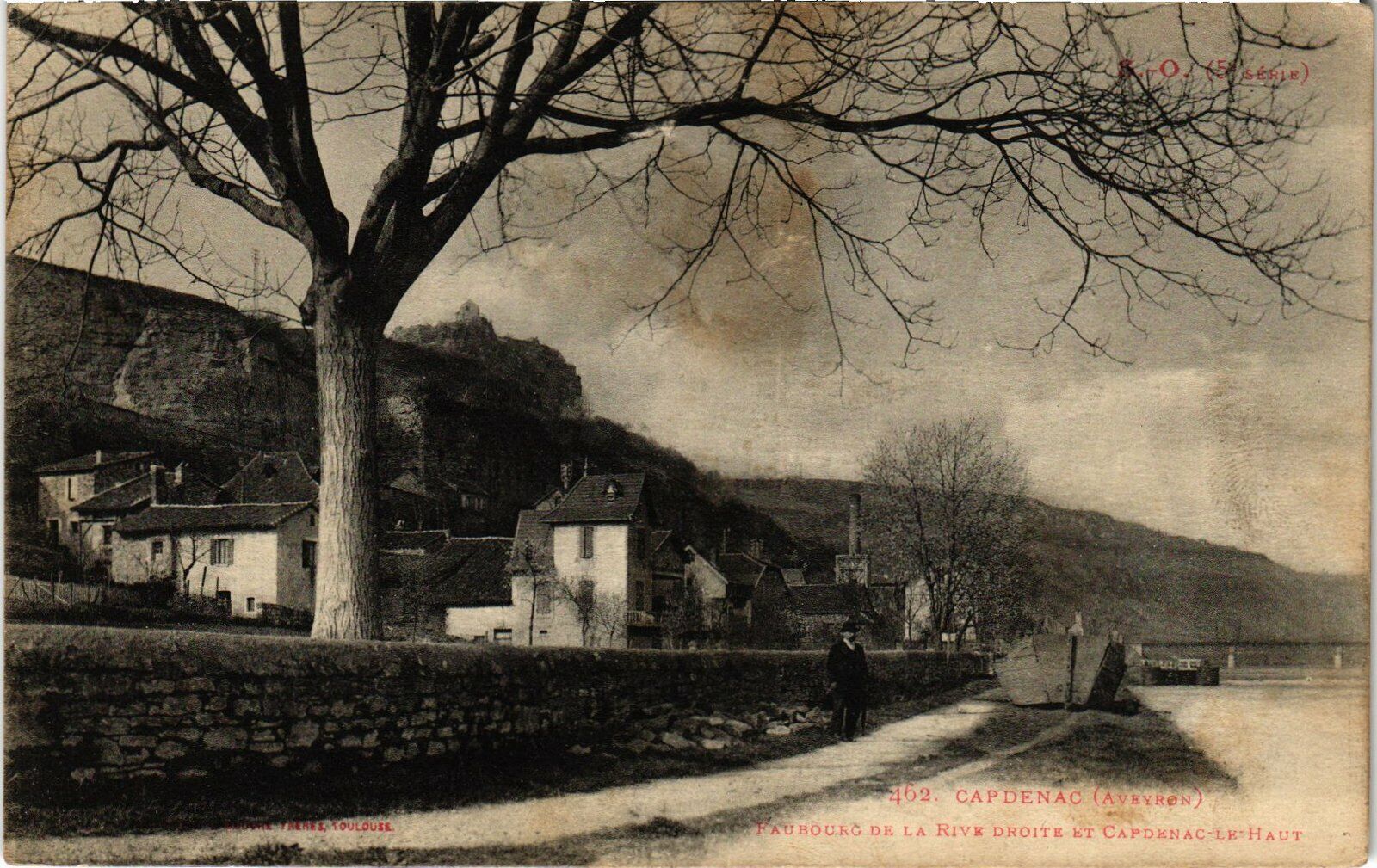CPA Capdenac - Faubourg de la Rive droit and Capdenac le Haut (113305)
