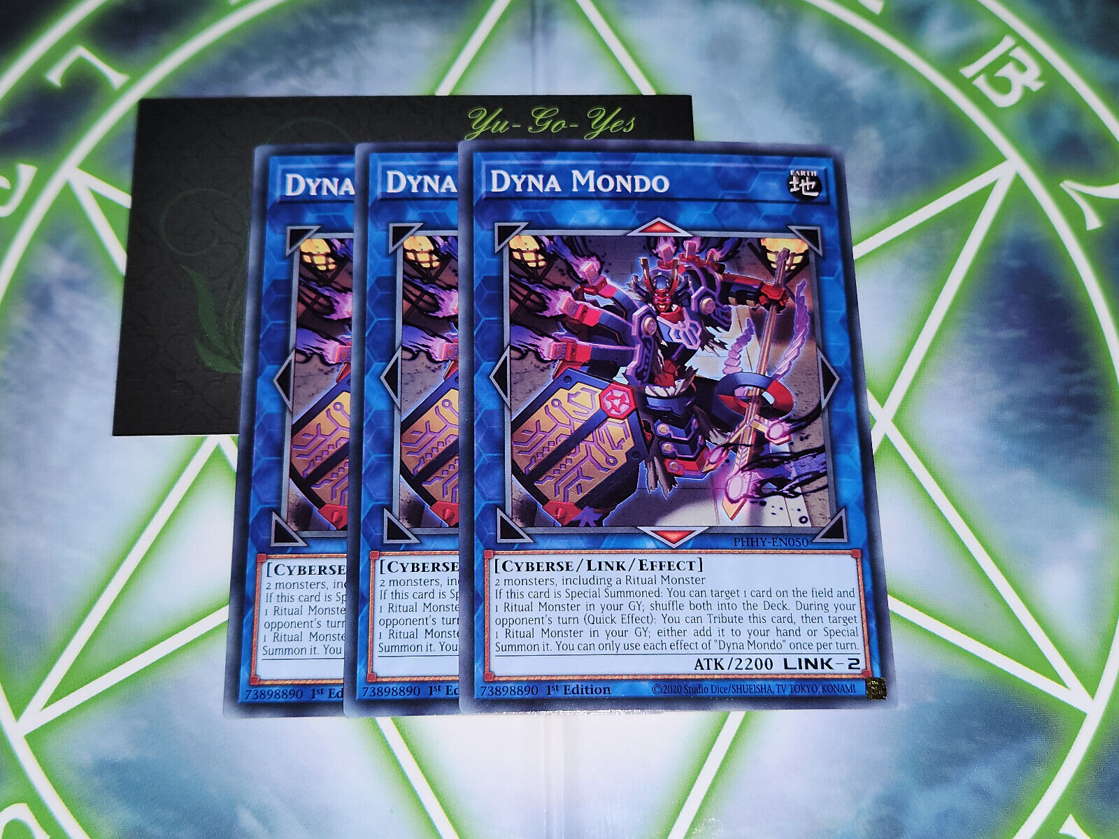 PHHY-EN050 Dyna Mondo Single/Playset 1st Edition YuGiOh Cards
