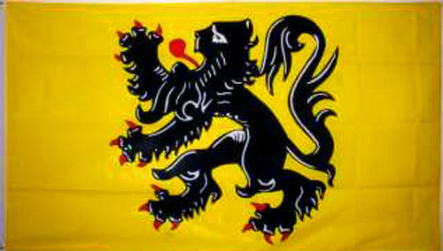 NEW 3x5ft FLANDERS FRENCH BELGIUM FLAG better quality usa seller