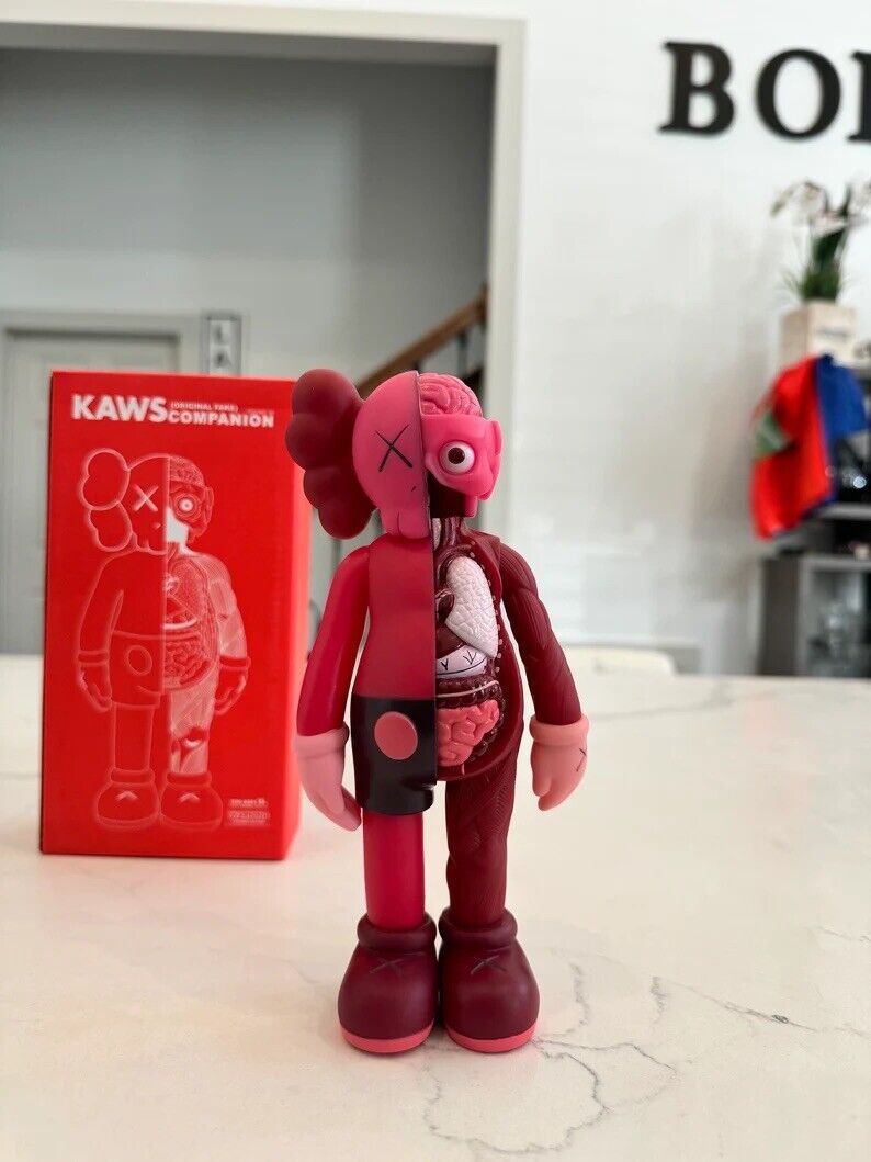 37cm Red Kaws Companion Flayed Open Edition Figure Art Home Deco