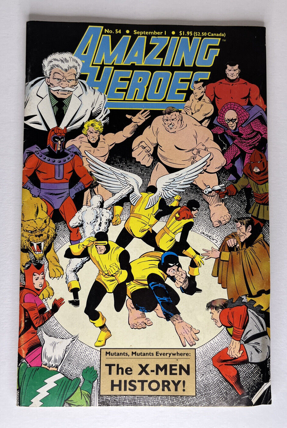 Rare ✅ Amazing Heroes Magazine # 54 September 1984 ✅ X-Men History ✅ Void Indigo