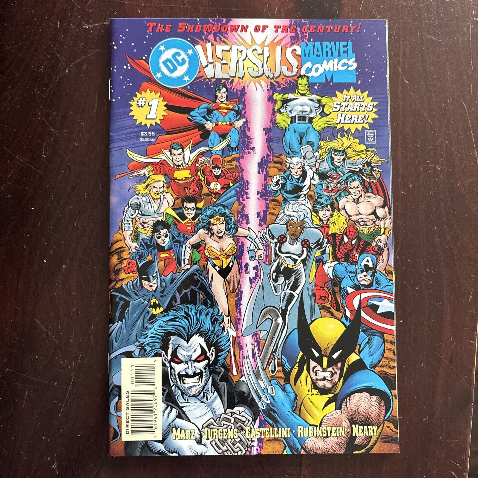 DC Versus Vs Marvel #1 Direct Sales 1996 DC Marvel NM/M