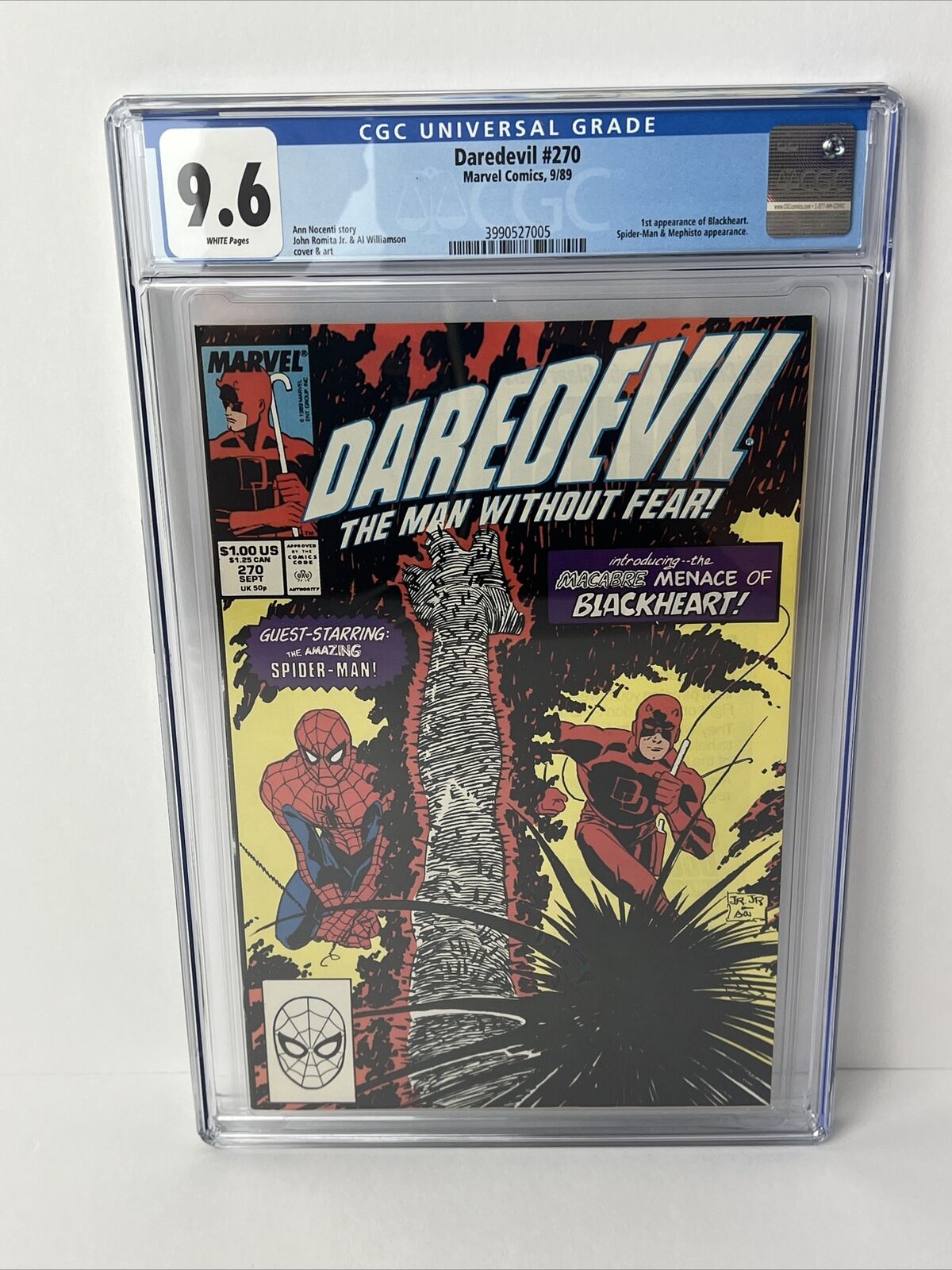 Daredevil #270 (1989) CGC 9.6 Marvel Comics 1st Appearance Of Blackheart