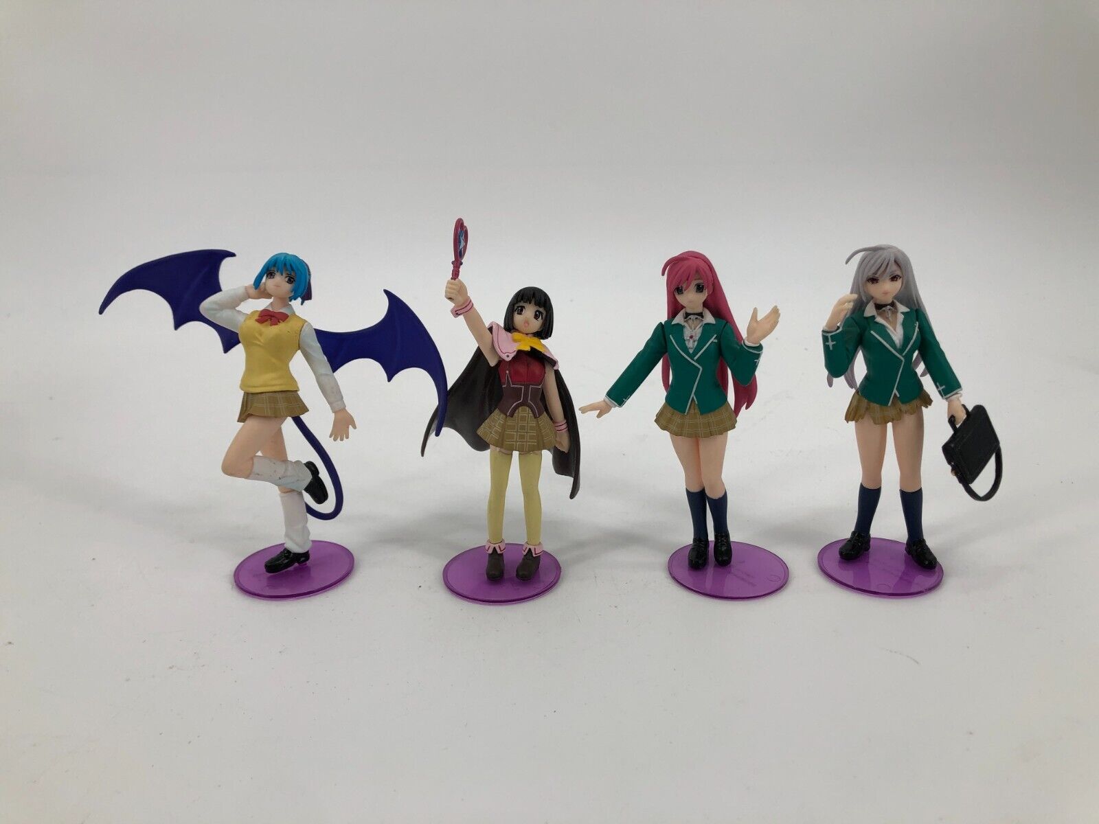 Lot of 4 - Rosario + Vampire Trading Figure Characters COMPLETE