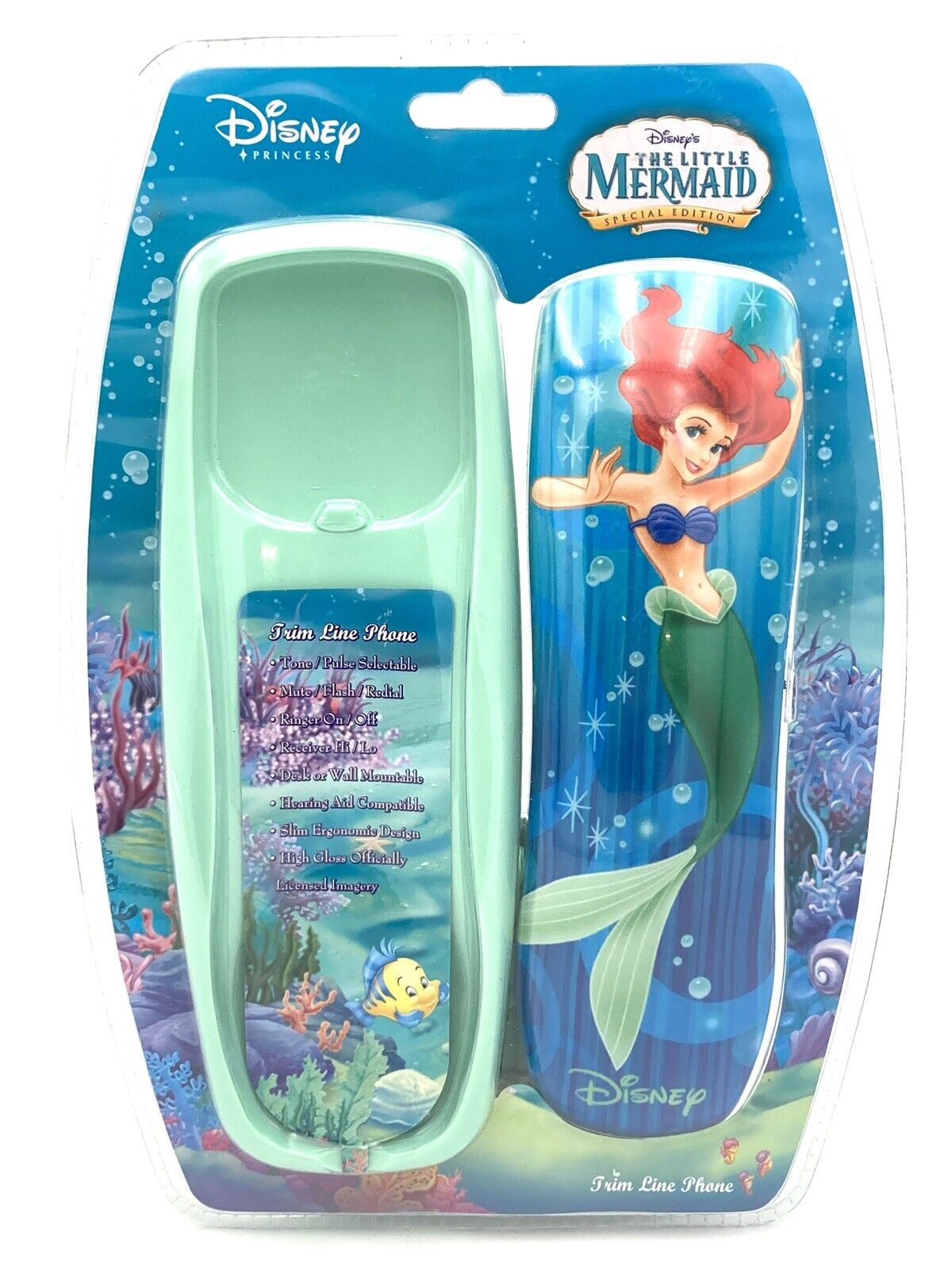 New Little Mermaid Disney Trim Line Phone Princess Special Edition Ariel 2006