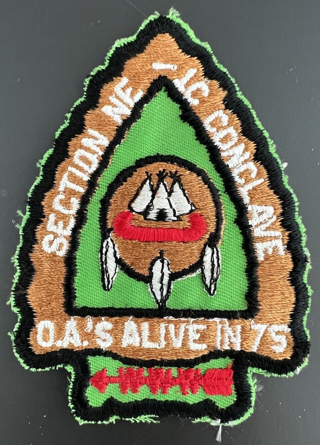 Boy Scout OA Section NE-1C 1975 Conclave Cloth Patch
