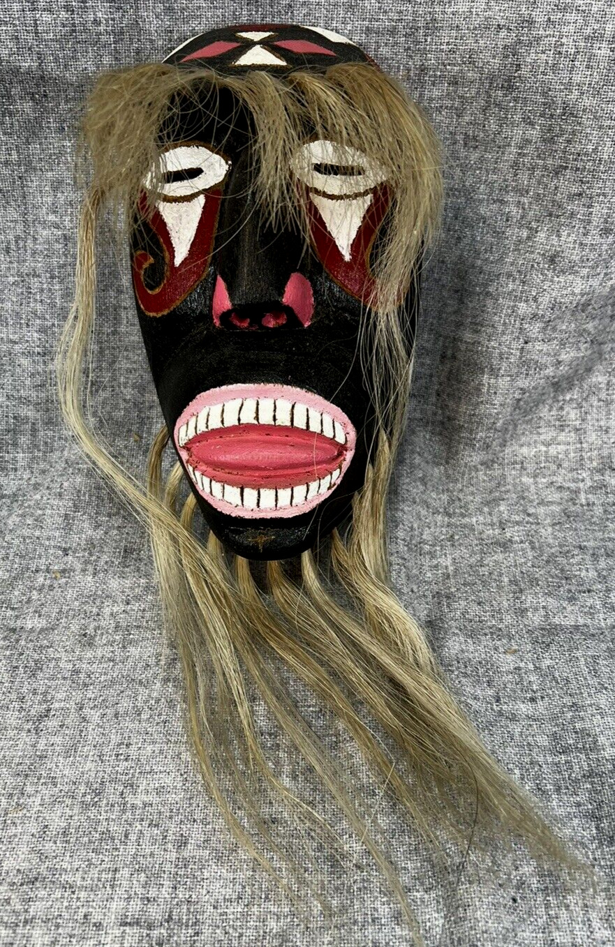 Mexican Sonora Mayo Yaqui Ethnographic Folk Art Wood Mask