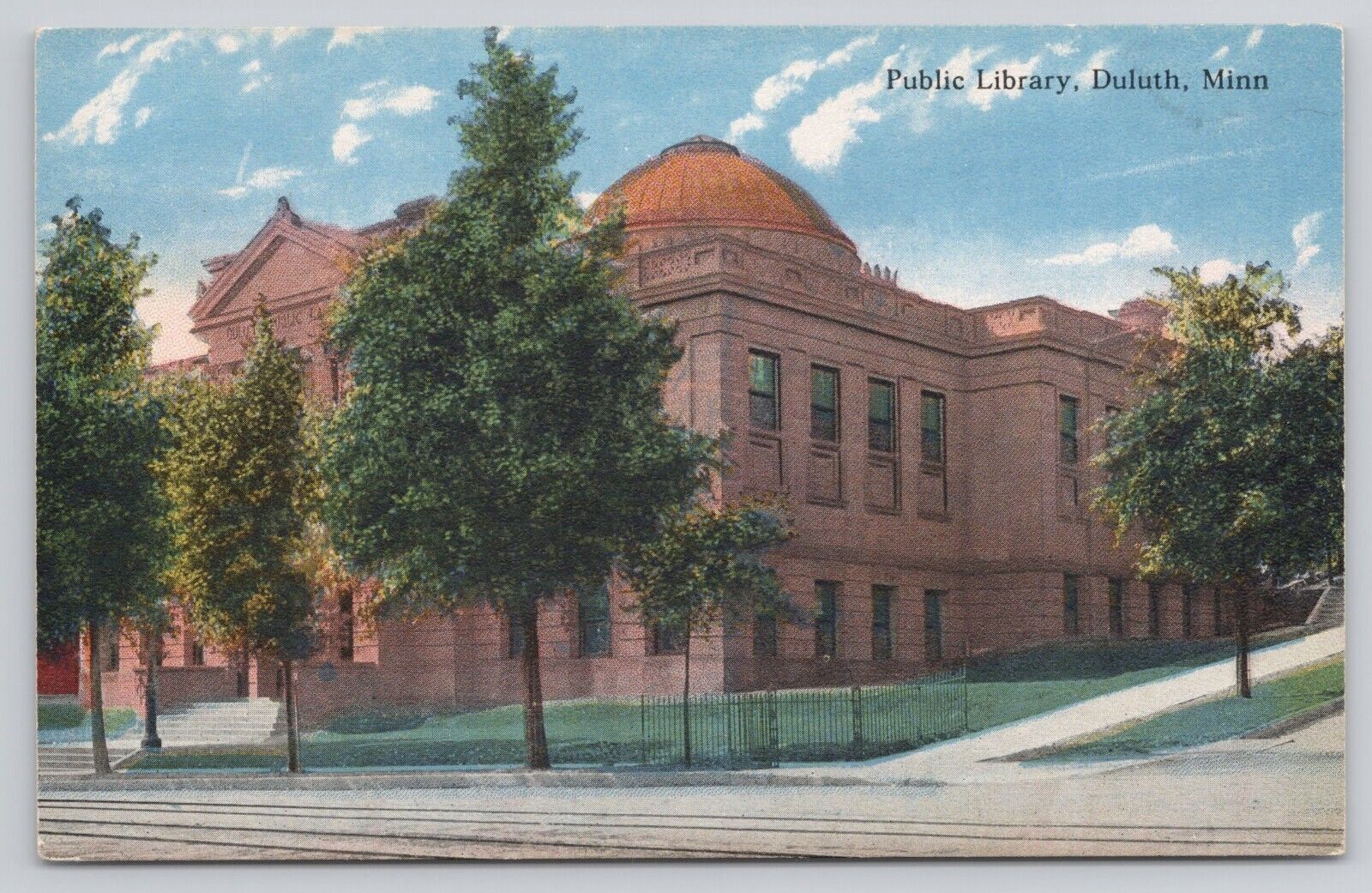 Public Library Duluth MN Minnesota Postcard