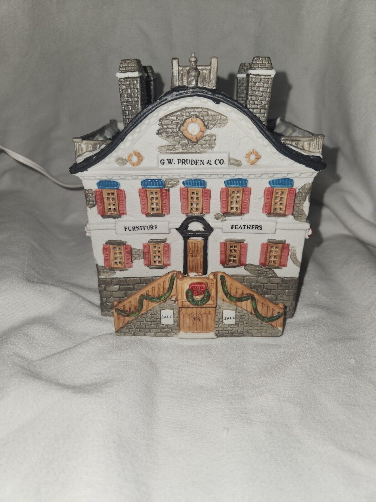 Lemax Dickensvale Pruden Furniture Store Lighted 1993 Christmas Village