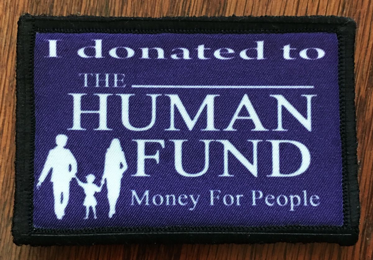 The Human Fund Seinfeld Morale Patch Tactical ARMY Military Flag 
