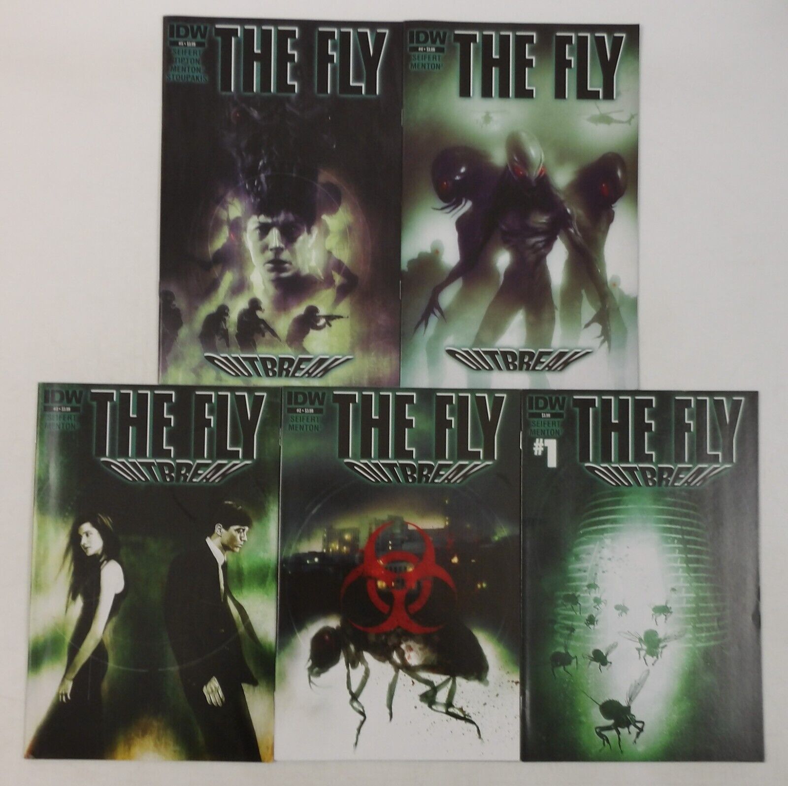 the Fly: Outbreak #1-5 VF/NM complete series - sequel to the classic horror film