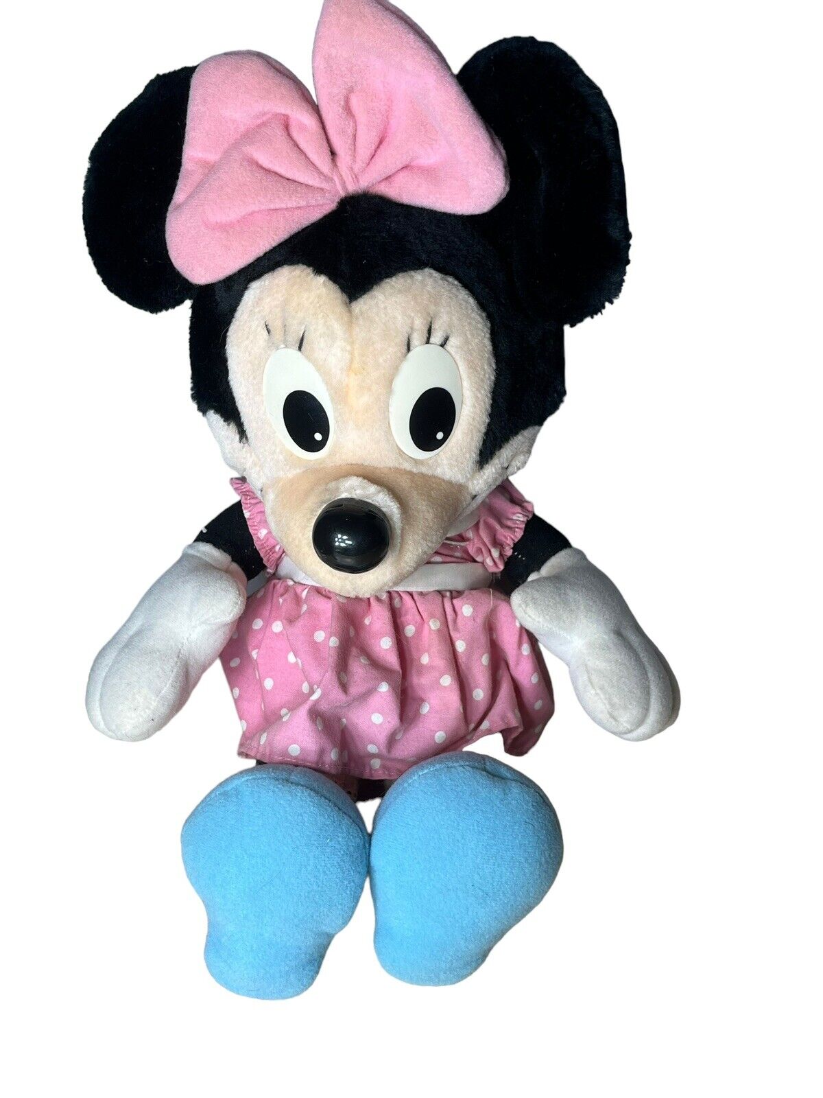 Vintage 1980’s Playskool Pink Polka Dot Minnie Mouse 14”